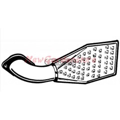 Exhaust silencer for ACME rotary tiller VT88 VT94 11475