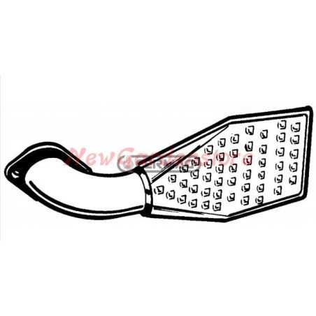 Exhaust silencer for ACME rotary tiller VT88 VT94 11475 | NewgardenParts.com