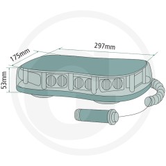 Multifunctional led magnet-mounted machine alarm system | NewgardenParts.com