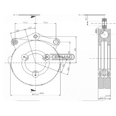 Attuatore freno 6,5 15778 funzionamento a secco LANDINI MF 1622606M92 | NewgardenParts.com