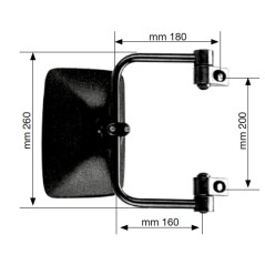 Espejo retrovisor derecho e izquierdo para tractor agrícola | NewgardenParts.com