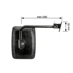 Specchietto retrovisore lato destro per trattore agricolo vari modelli | NewgardenParts.com
