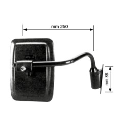 Espejo retrovisor izquierdo para cabina de tractor agrícola FIAT SAME | NewgardenParts.com