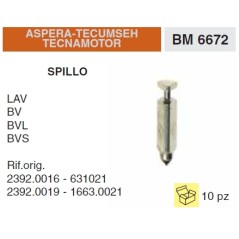 Carburettor pin kit for lawn tractor engine TECUMSEH LAV BVL 2392.0016 | NewgardenParts.com