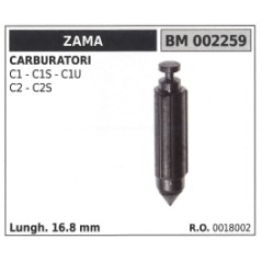 Carburettor pin ZAMA chainsaw C1 - C1S - C1U - C2 length 16.8mm 0018002 | NewgardenParts.com
