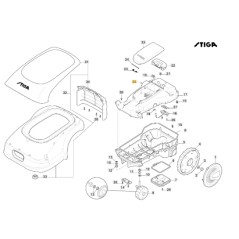 FastPoint Federzug Roboter Modelle A1000 ORIGINAL STIGA 118564533/0 | NewgardenParts.com