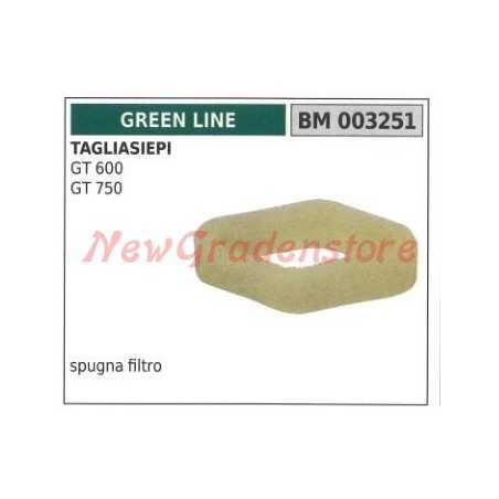 Sponge air filter GREEN LINE hedge trimmer GT 600 750 003251 | NewgardenParts.com