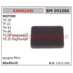 Spugna filtro aria KAWASAKI motore TD 18 TF 22 TH 43 TH 48 TG 18 (tagliasiepi) 001086 | NewgardenParts.com