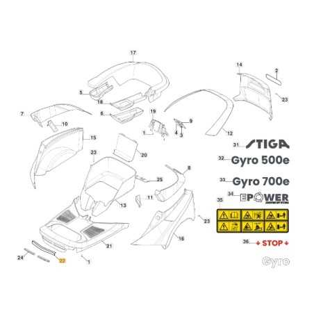Headlight fixing bracket for tractor models GYRO900e ORIGINAL STIGA 337774218/0 | NewgardenParts.com
