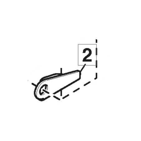 Front left front bracket lawn tractor lawnmower mower ORIGINAL STIGA 1134-6214-01 | NewgardenParts.com