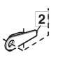 Front left front bracket lawn tractor lawnmower mower ORIGINAL STIGA 1134-6214-01