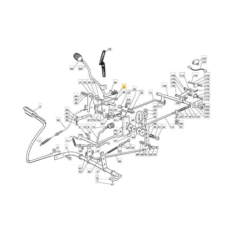 Steuerhebelhalterung ZNG Rasentraktor Modelle 1172HDX ORIGINAL STIGA 384773561/0