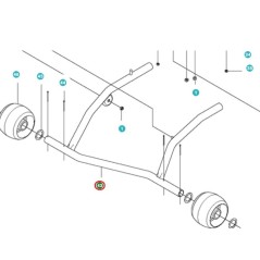 SUPPORT SUPPORT DE ROUE 522451902 ORIGINAL HUSQVARNA | NewgardenParts.com