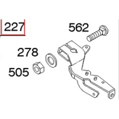 Staffa regolatore originale motore rasaerba tagliaerba BRIGGS & STRATTON 690236 | NewgardenParts.com
