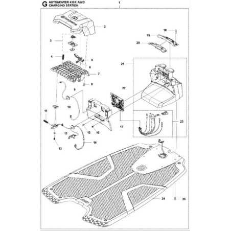 ESTACION DE CARGA AM AWD 595310103 ORIGINAL HUSQVARNA | NewgardenParts.com