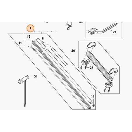 Arbre de taille-haie modèles HLA135 ORIGINAL STIHL HA047107100 | NewgardenParts.com
