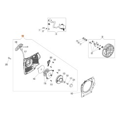 Arranque completo ORIGINAL OLEOMAC para motosierra GS 650 - GS 651 50250039CR