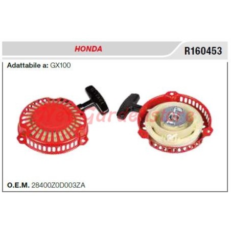 Avviamento HONDA motocoltivatore Gx100 R160453 | NewgardenParts.com