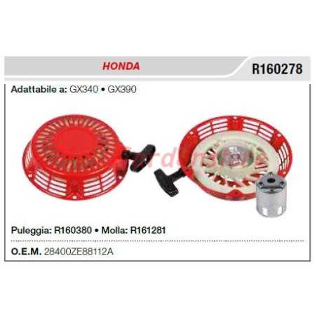 HONDA walking tractor starter GX340 390 R160278 | NewgardenParts.com