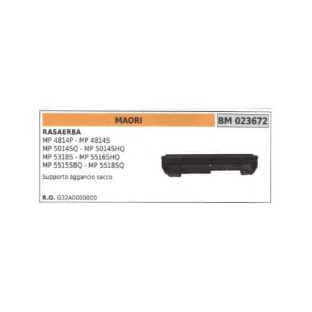 Crochet de sac MAORI tondeuse MP4814P - MP4814S - MP5014SQ - MP5014SHQ | NewgardenParts.com
