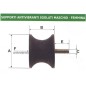 Antivibration mount male - female UNIVERSAL 004108