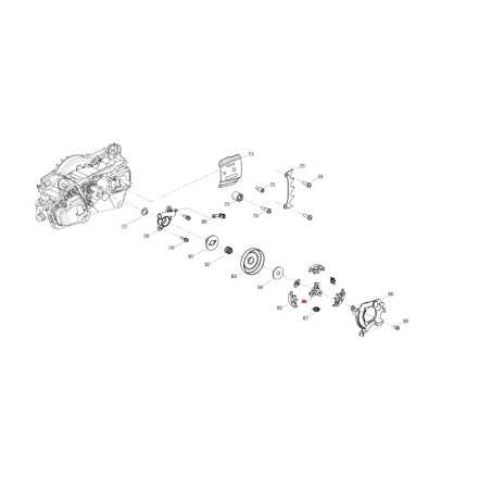 Clutch brake blocks support ORIGINAL BLUEBIRD chainsaw CSP270T -CSP270TC CSP270T-86 | NewgardenParts.com