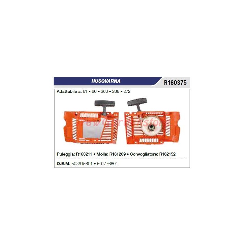 Starter HUSQVARNA chainsaw 61 66 266 268 272 R160375