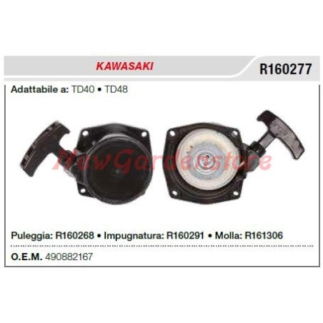 Avviamento KAWASAKI decespugliatore TD40 48 R160277 | NewgardenParts.com