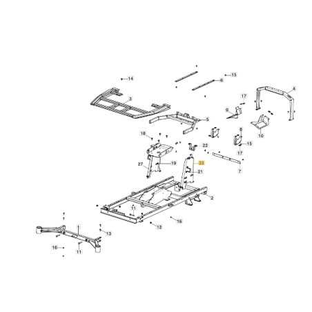 SX driver support for tractor models GYRO900e ORIGINAL STIGA 387785303/0 | NewgardenParts.com