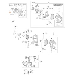 Support filtre à air ORIGINAL OLEOMAC débroussailleuse 746 S - 753 S 61112003 | NewgardenParts.com