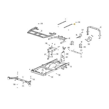 Right-left guide support for tractor models GYRO900e ORIGINAL STIGA 337785175/0 | NewgardenParts.com