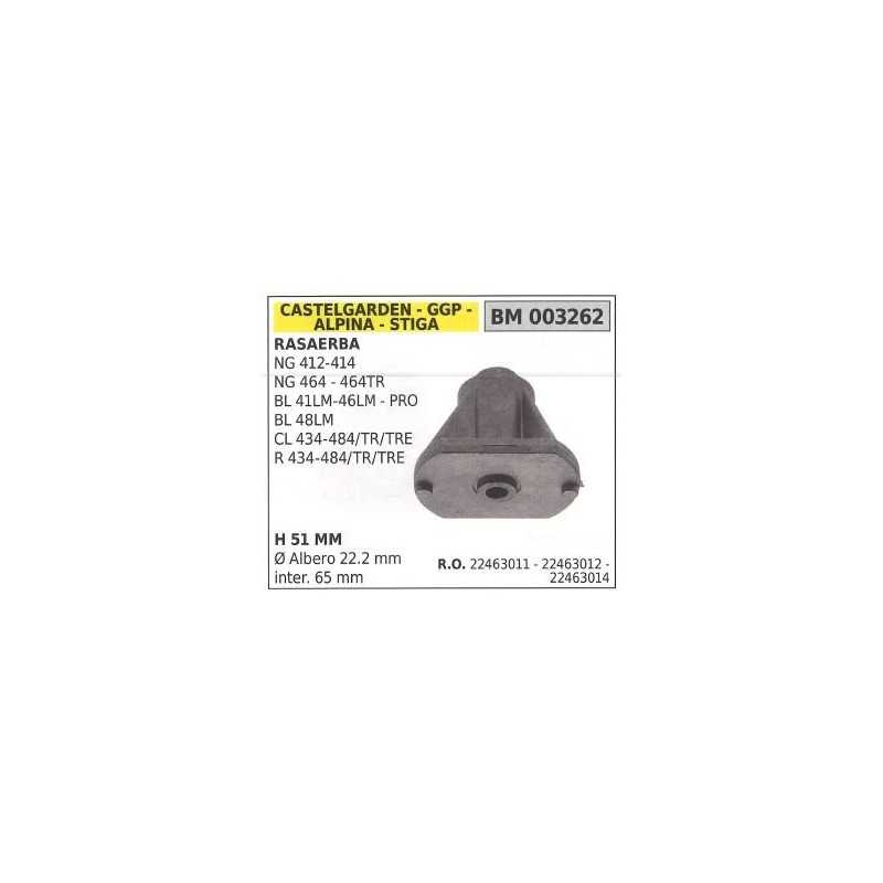 Supporto mozzo portalama rasaerba compatibile STIGA NG 412 - NG 414 122463012/4