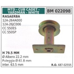 Support de moyeu de lame de tondeuse à gazon 12A-264A000 MTD 022098