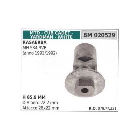 MH 534 RVE Rasenmähermesser-Nabenhalter MTD 020529 | NewgardenParts.com