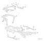 Supporto pedane DX trattorino modelli GYRO500e ORIGINALE STIGA 337785161/0