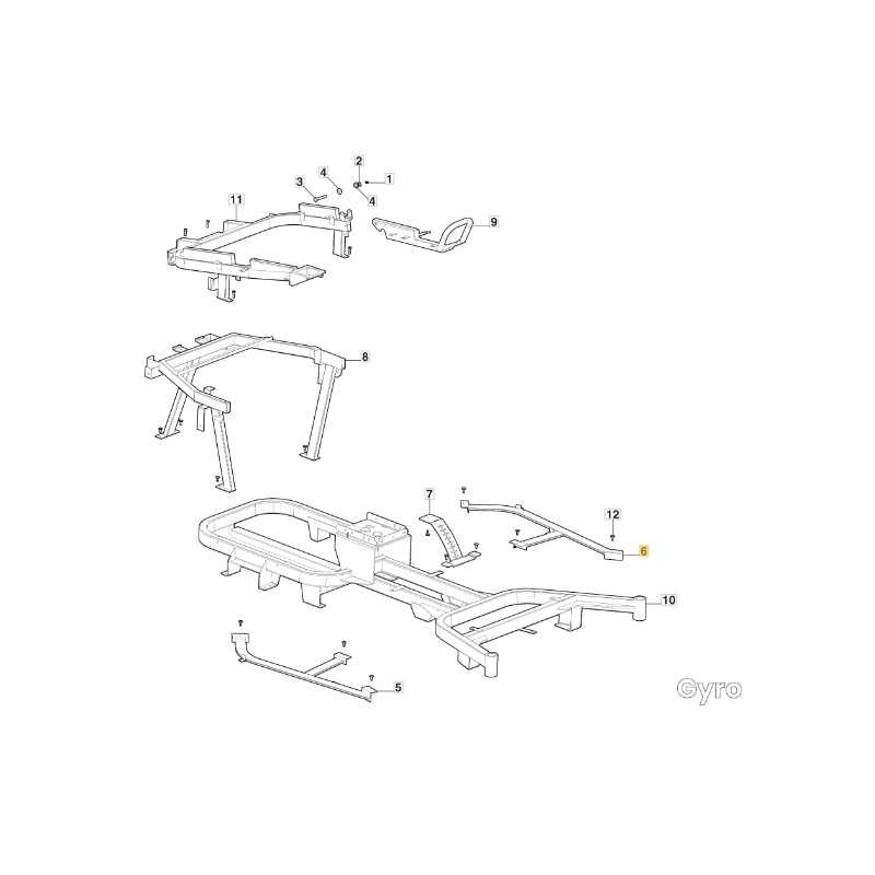 Linke Fußstütze für GYRO500e ORIGINAL STIGA Modelle 337785163/0
