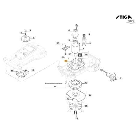 Support de réglage de lame ORIGINAL STIGA tondeuse robot 322784954/0 | NewgardenParts.com