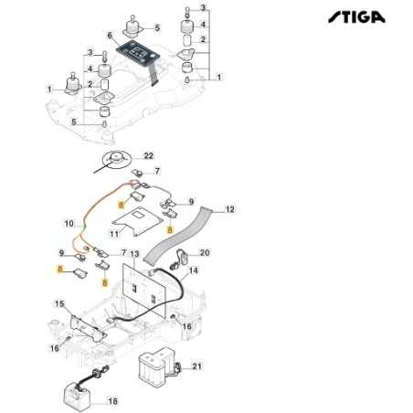 ORIGINAL STIGA A1500 robot cortacésped modelos 322784962/0 | NewgardenParts.com