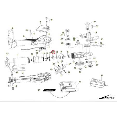 ORIGINAL ACTIVE tigercut 35 - 40 premier étage support satellite 025581 | NewgardenParts.com