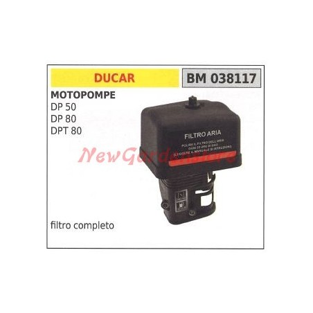 Filtro aria DUCAR per motopompa DP 50 80 DPT 80 038117 | NewgardenParts.com