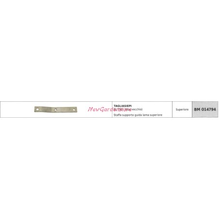 Support de lame supérieure Taille-haie GREENLINE SL 750 ancien type 014794 | NewgardenParts.com