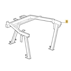 Upper frame support ORIGINAL STIGA tractor unit 387785283/0 | NewgardenParts.com