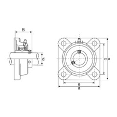 Soporte UCF 204 diámetro interior 20 mm para tractor agrícola | NewgardenParts.com
