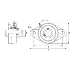 Supporto UCFL 206 diametro interno 30 mm per trattore agricolo | NewgardenParts.com
