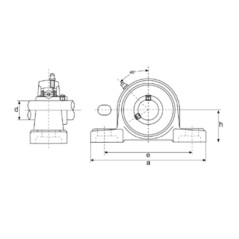 Supporto UCP 212 diametro interno 60 mm per trattore agricolo | NewgardenParts.com