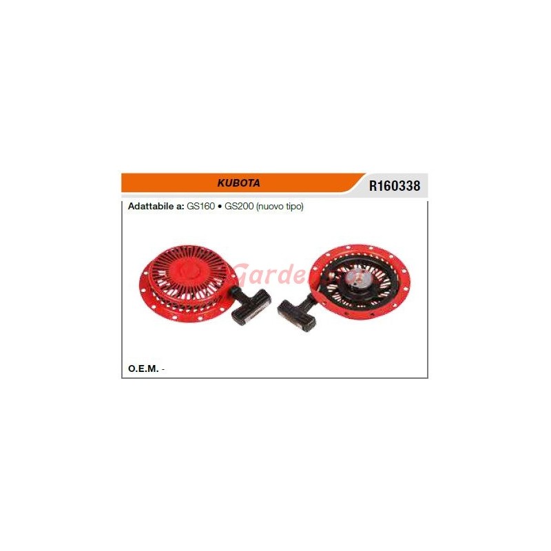 Avviamento KUBOTA motocoltivatore GS160 200 nuovo tipo R160338