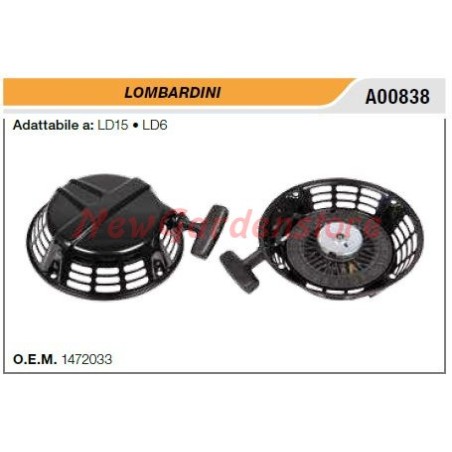 Avviamento LOMBARDINI motocoltivatore LD15 LD6 A00838 | NewgardenParts.com