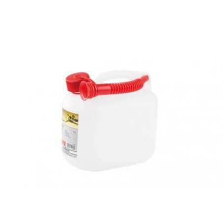 Fuel transport canister capacity 5 lt plastic transparent colour | NewgardenParts.com