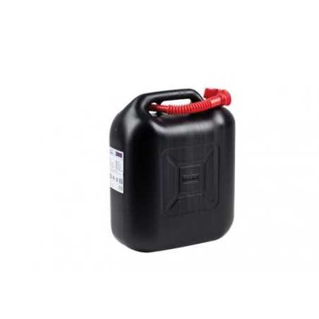 Fuel transport jerrycan with extension, capacity 20 lt plastic black colour | NewgardenParts.com