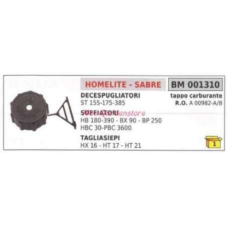 Tapón combustible HOMELITE desbrozadora ST 155 175 385 001310 | NewgardenParts.com